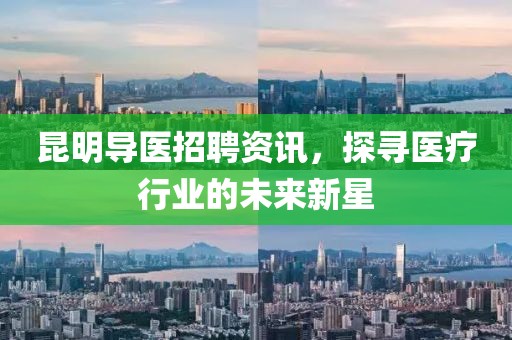 昆明導(dǎo)醫(yī)招聘資訊，探尋醫(yī)療行業(yè)的未來(lái)新星