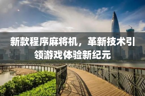新款程序麻將機(jī)，革新技術(shù)引領(lǐng)游戲體驗(yàn)新紀(jì)元