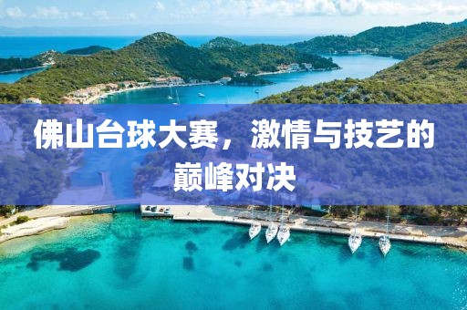 佛山臺(tái)球大賽，激情與技藝的巔峰對決