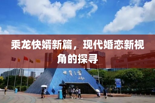 乘龍快婿新篇，現(xiàn)代婚戀新視角的探尋
