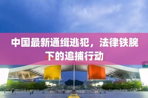 中國最新通緝逃犯，法律鐵腕下的追捕行動