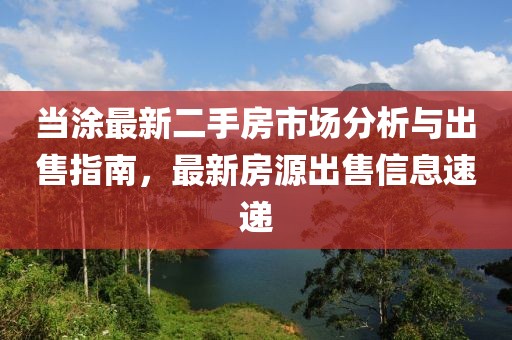 當涂最新二手房市場分析與出售指南，最新房源出售信息速遞
