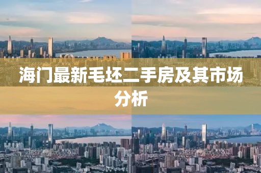 海門最新毛坯二手房及其市場(chǎng)分析
