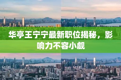 華亭王寧寧最新職位揭秘，影響力不容小覷