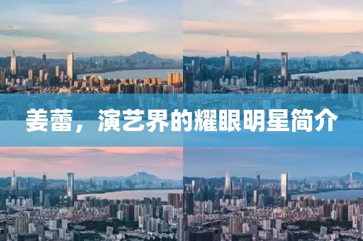 姜蕾，演藝界的耀眼明星簡介
