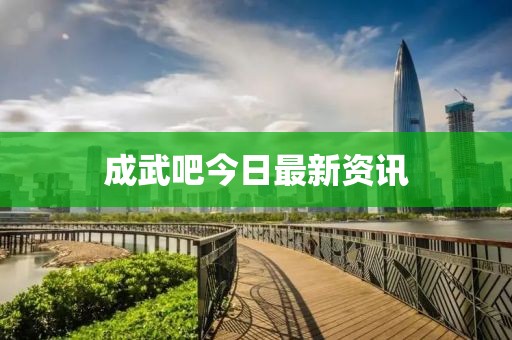 成武吧今日最新資訊