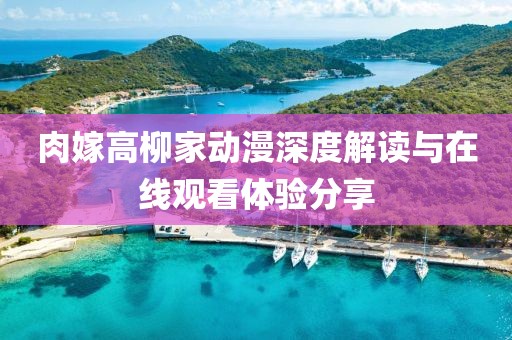 肉嫁高柳家動(dòng)漫深度解讀與在線(xiàn)觀看體驗(yàn)分享