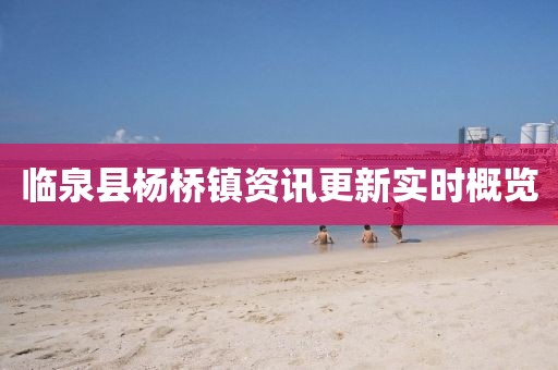 臨泉縣楊橋鎮(zhèn)資訊更新實時概覽