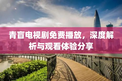 青盲電視劇免費(fèi)播放，深度解析與觀看體驗(yàn)分享