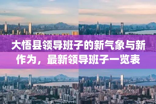 大悟縣領(lǐng)導(dǎo)班子的新氣象與新作為，最新領(lǐng)導(dǎo)班子一覽表