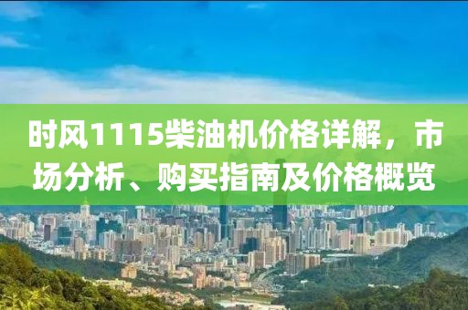 時(shí)風(fēng)1115柴油機(jī)價(jià)格詳解，市場(chǎng)分析、購(gòu)買指南及價(jià)格概覽