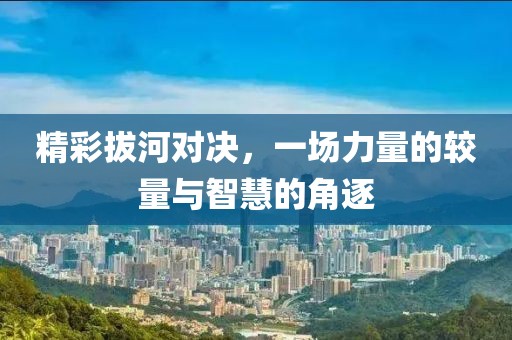 精彩拔河對(duì)決，一場(chǎng)力量的較量與智慧的角逐