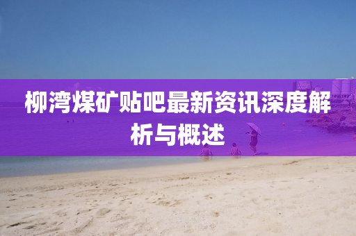 柳灣煤礦貼吧最新資訊深度解析與概述