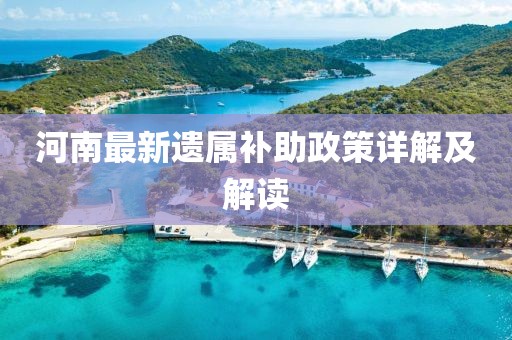 河南最新遺屬補(bǔ)助政策詳解及解讀