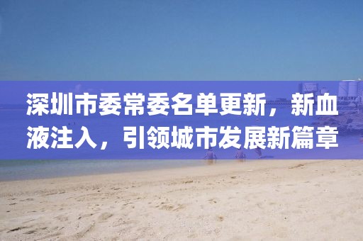 深圳市委常委名單更新，新血液注入，引領(lǐng)城市發(fā)展新篇章