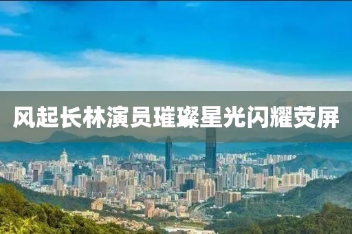 風(fēng)起長林演員璀璨星光閃耀熒屏
