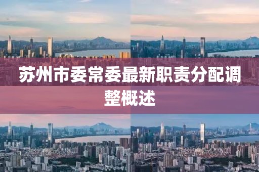 蘇州市委常委最新職責(zé)分配調(diào)整概述