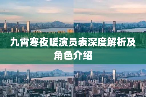 九霄寒夜暖演員表深度解析及角色介紹
