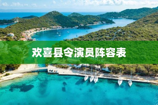 歡喜縣令演員陣容表