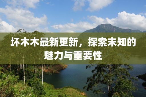 壞木木最新更新，探索未知的魅力與重要性