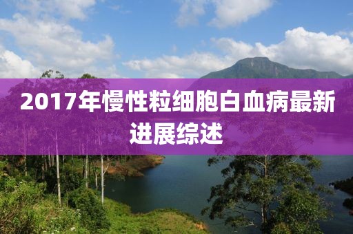 2017年慢性粒細(xì)胞白血病最新進(jìn)展綜述