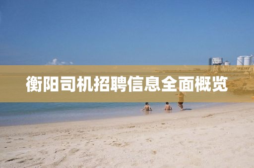 衡陽司機招聘信息全面概覽