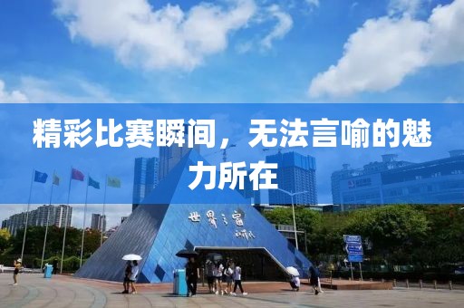 精彩比賽瞬間，無法言喻的魅力所在
