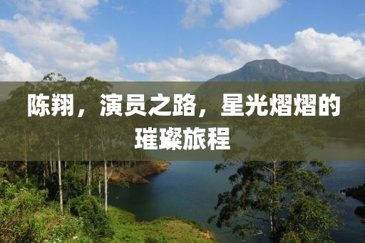 陳翔，演員之路，星光熠熠的璀璨旅程