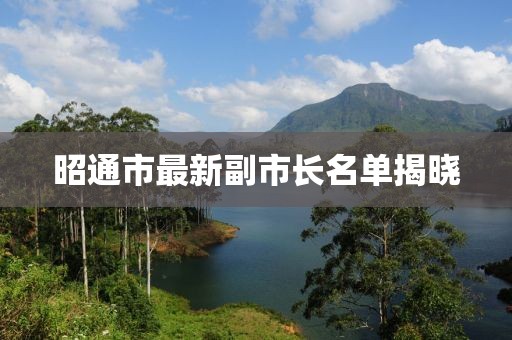 昭通市最新副市長(zhǎng)名單揭曉