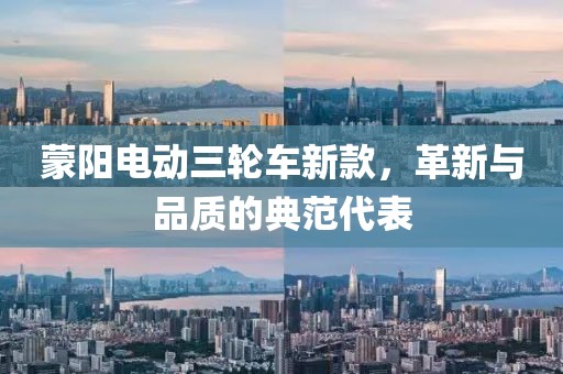 蒙陽(yáng)電動(dòng)三輪車新款，革新與品質(zhì)的典范代表