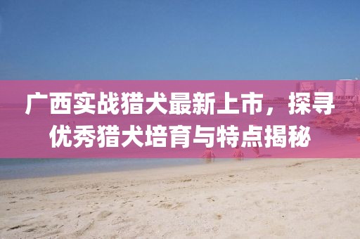 廣西實(shí)戰(zhàn)獵犬最新上市，探尋優(yōu)秀獵犬培育與特點(diǎn)揭秘