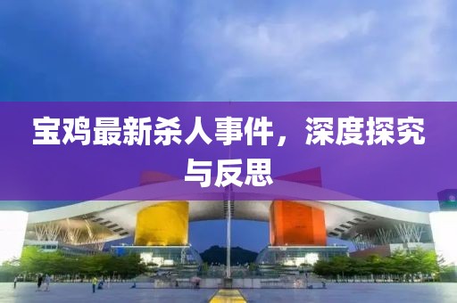 寶雞最新殺人事件，深度探究與反思