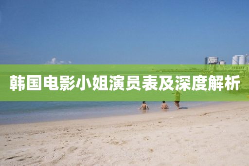 韓國電影小姐演員表及深度解析
