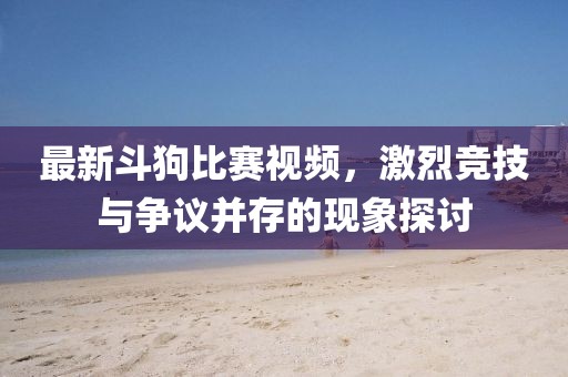 最新斗狗比賽視頻，激烈競技與爭議并存的現(xiàn)象探討