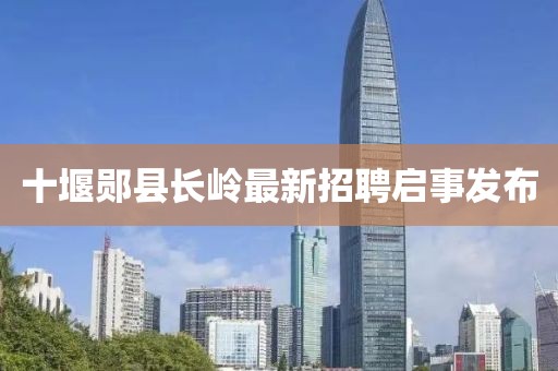 十堰鄖縣長(zhǎng)嶺最新招聘啟事發(fā)布