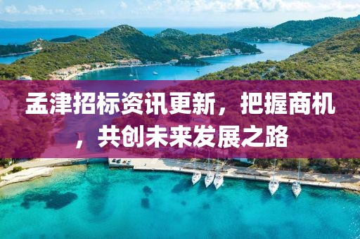 孟津招標(biāo)資訊更新，把握商機，共創(chuàng)未來發(fā)展之路