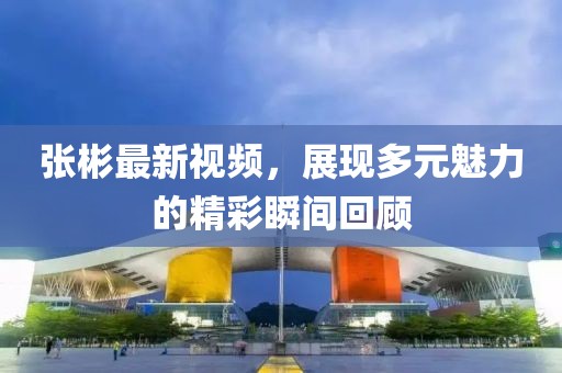 張彬最新視頻，展現(xiàn)多元魅力的精彩瞬間回顧