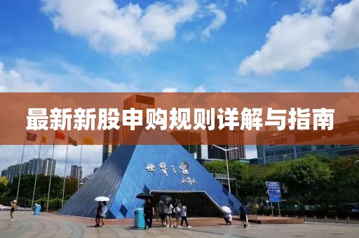 最新新股申購規(guī)則詳解與指南