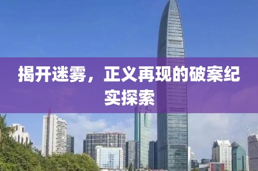 揭開(kāi)迷霧，正義再現(xiàn)的破案紀(jì)實(shí)探索
