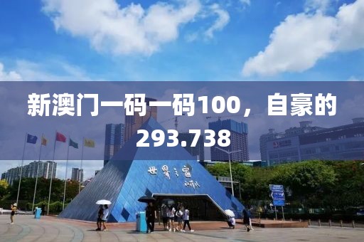 新澳門一碼一碼100，自豪的293.738