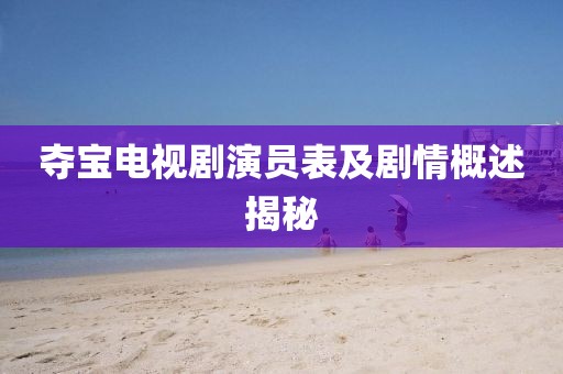 奪寶電視劇演員表及劇情概述揭秘