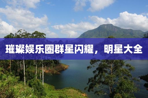 璀璨娛樂圈群星閃耀，明星大全