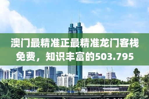 澳門最精準正最精準龍門客棧免費，知識豐富的503.795