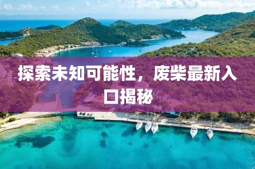 探索未知可能性，廢柴最新入口揭秘