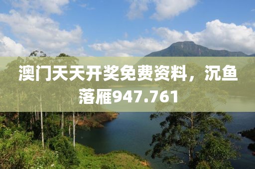 澳門(mén)天天開(kāi)獎(jiǎng)免費(fèi)資料，沉魚(yú)落雁947.761
