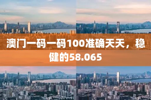 澳門一碼一碼100準確天天，穩(wěn)健的58.065