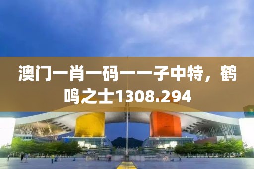 澳門一肖一碼一一子中特，鶴鳴之士1308.294