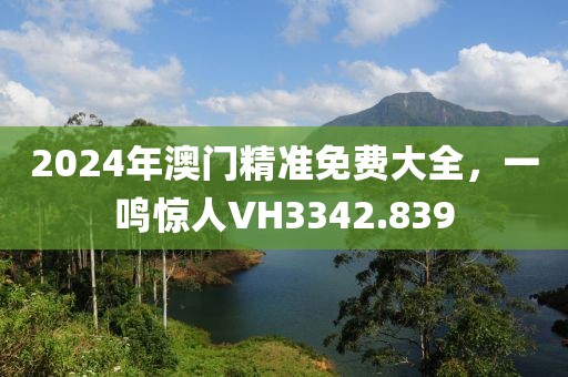 2024年澳門精準免費大全，一鳴驚人VH3342.839