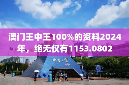 澳門(mén)王中王100%的資料2024年，絕無(wú)僅有1153.0802