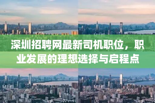 深圳招聘網(wǎng)最新司機職位，職業(yè)發(fā)展的理想選擇與啟程點